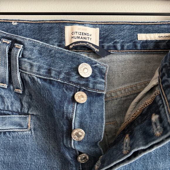 Citizens of Humanity Gaucho Trouser Jeans in Vista Blue Size 24 - Picture 6 of 15